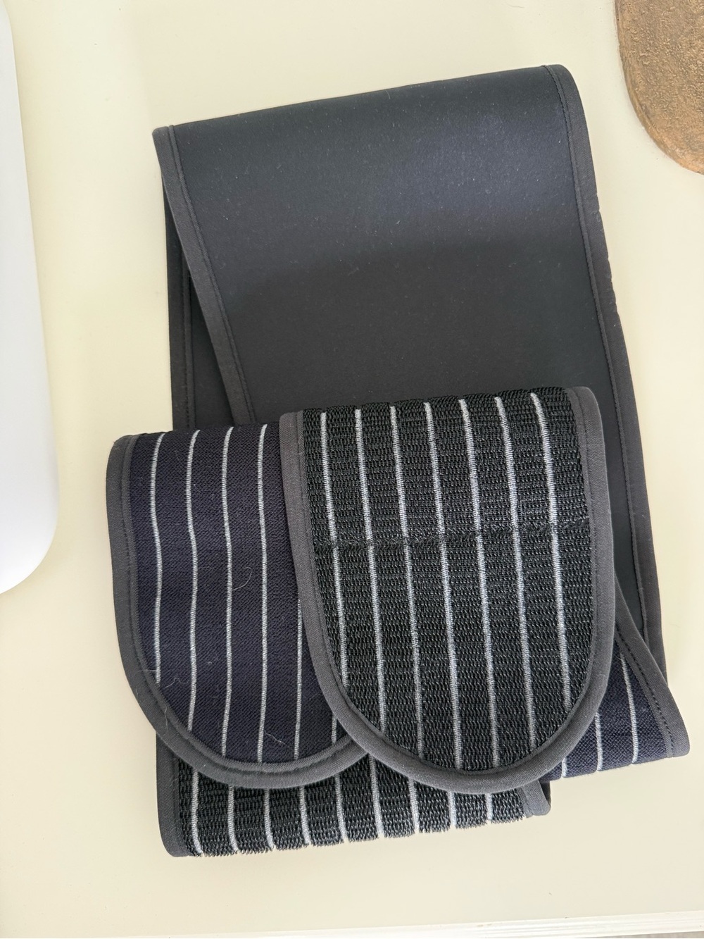 Isabel maternity Black Striped Support Belt